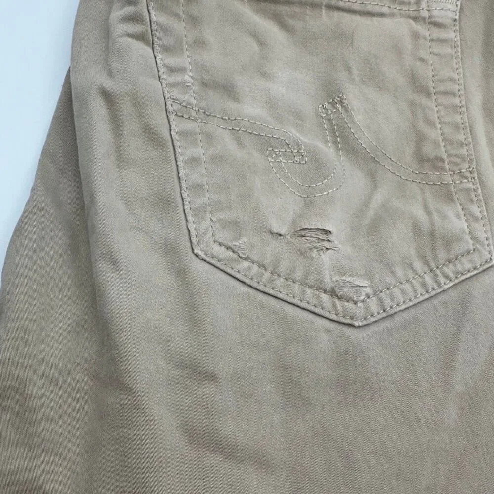 AG‎ The Graduate Tailored Leg Distressed Khaki Chinos Men's Pants 32x34